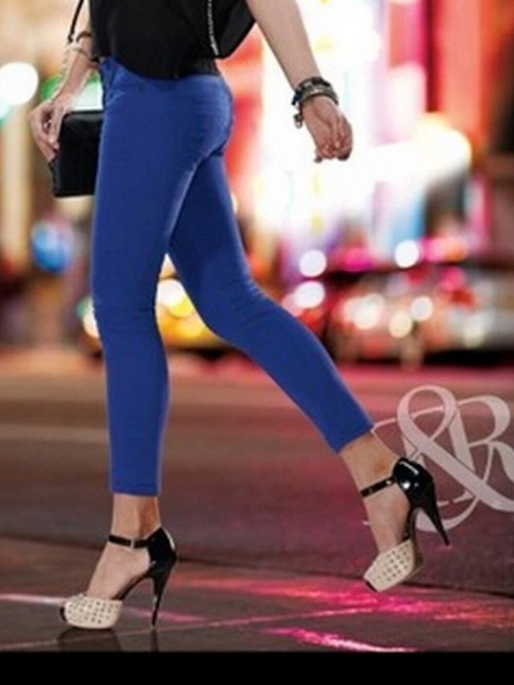 Rock & Republic Hamburg Blue Skinny Jeans Women's Size 8M Stretch Ankle Pants